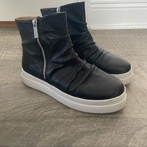 J Slide Booties/High Top Sneaker